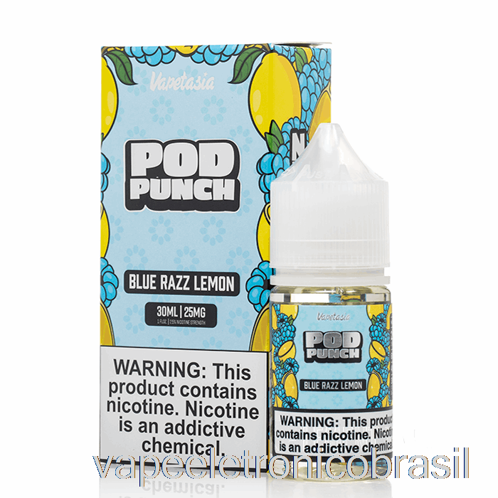 Vape Recarregável Blue Razz Limão - Vapetasia Pod Punch Salts - 30ml 50mg